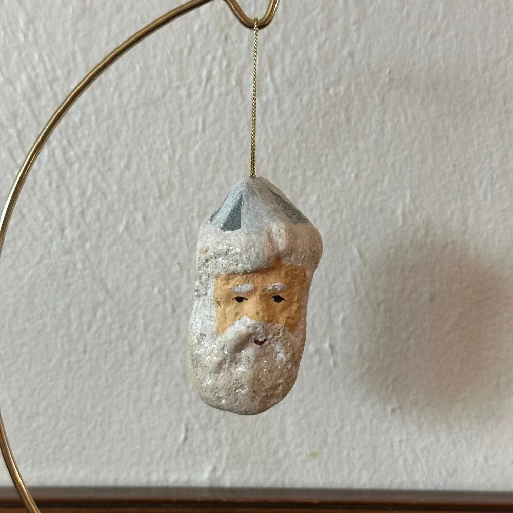 Teena Flanner Santa Claus Christmas Ornament Rustic Folk Art 3''